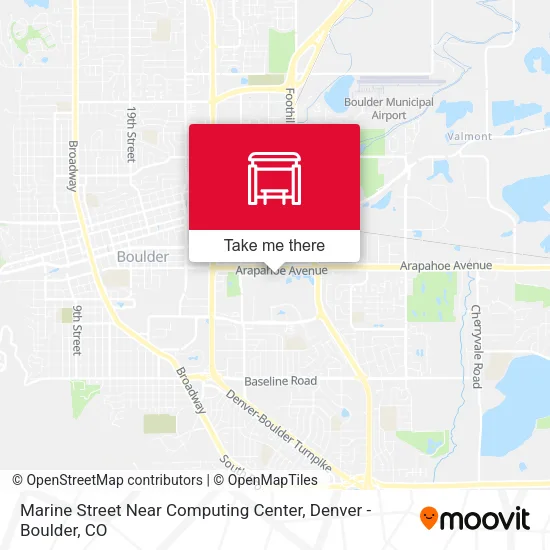 Marine Street Near Computing Center map