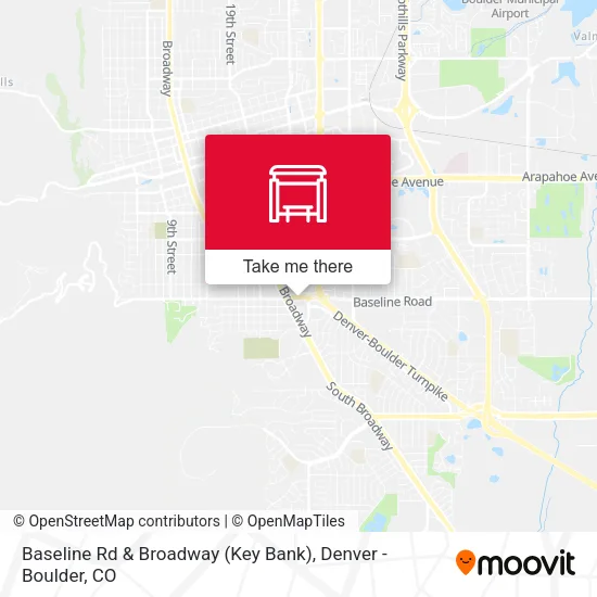 Mapa de Baseline Rd & Broadway (Key Bank)