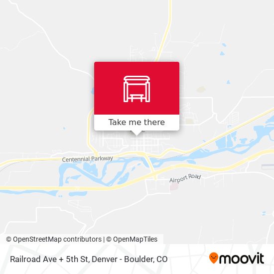 Railroad Ave + 5th St map