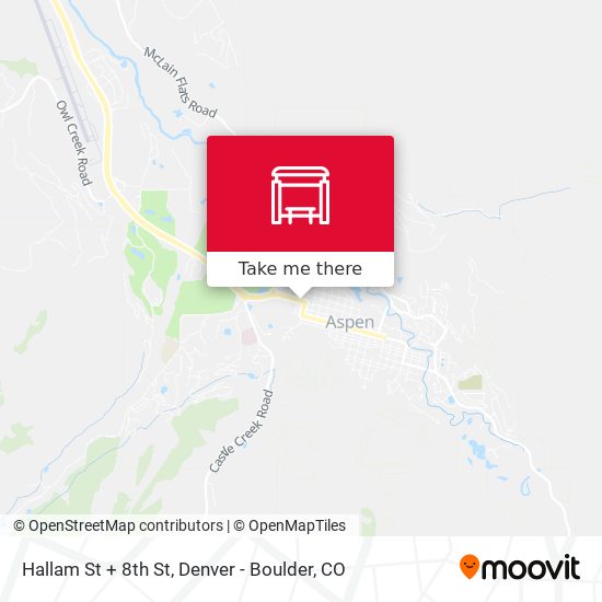 Hallam St + 8th St map