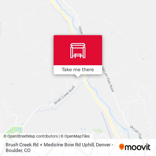 Brush Creek Rd + Medicine Bow Rd Uphill map
