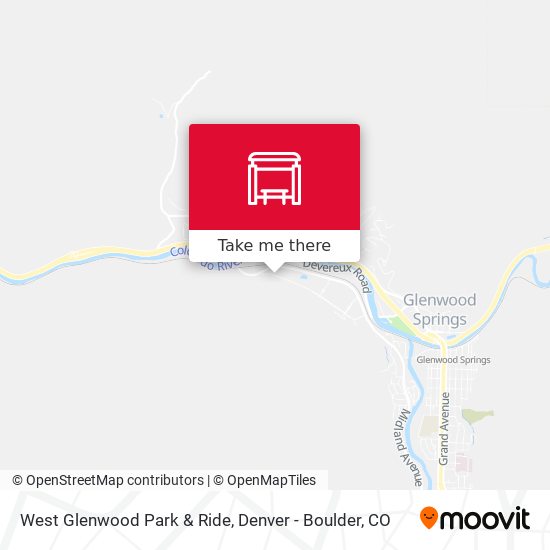 West Glenwood Park & Ride map