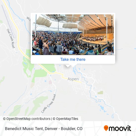 Benedict Music Tent map