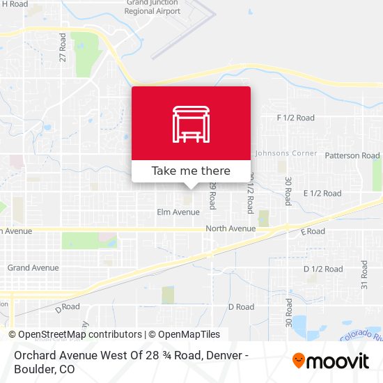 Mapa de Orchard Avenue West Of 28 ¾ Road
