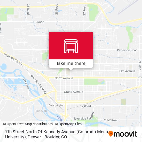 7th Street North Of Kennedy Avenue (Colorado Mesa University) map