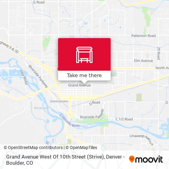 Grand Avenue West Of 10th Street (Strive) map