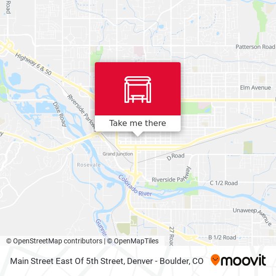 Main Street East Of 5th Street map