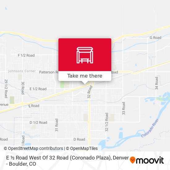 E ½ Road West Of 32 Road (Coronado Plaza) map