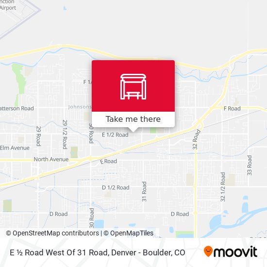 E ½ Road West Of 31 Road map