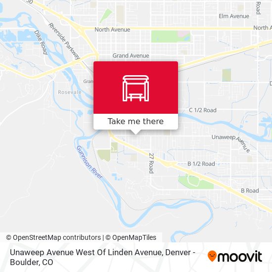 Unaweep Avenue West Of Linden Avenue map