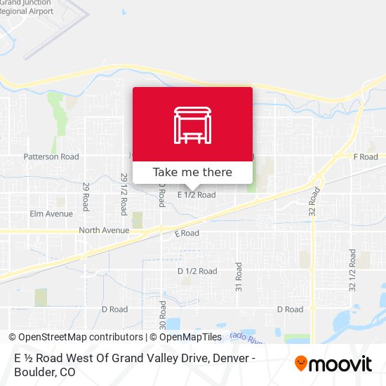 E ½ Road West Of Grand Valley Drive map