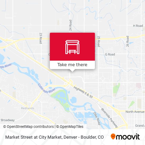 Market Street at City Market map