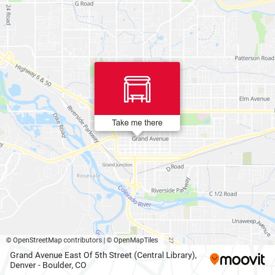 Grand Avenue East Of 5th Street (Central Library) map