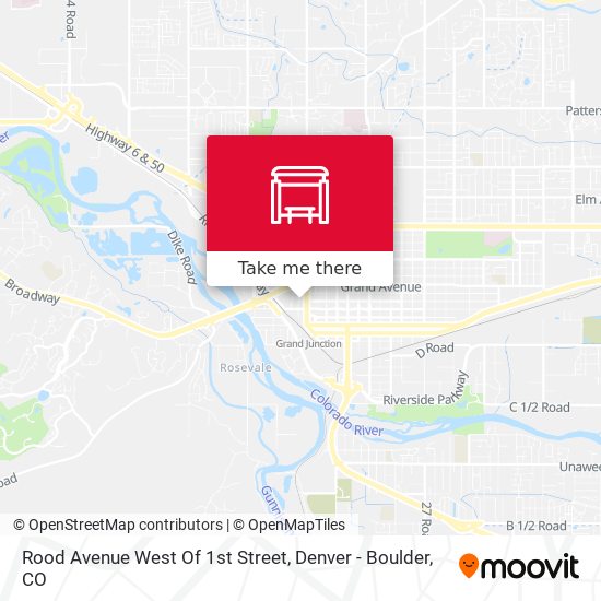 Rood Avenue West Of 1st Street map
