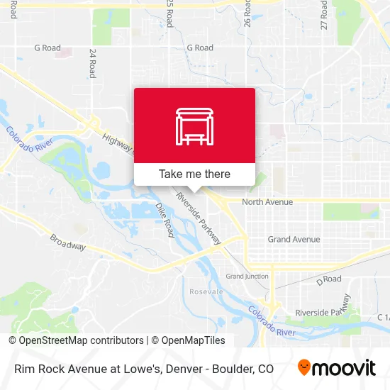 Rim Rock Avenue at Lowe's map