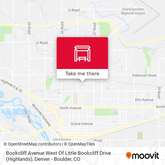 Bookcliff Avenue West Of Little Bookcliff Drive (Highlands) map