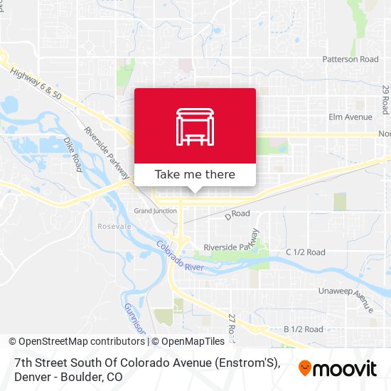 7th Street South Of Colorado Avenue (Enstrom'S) map
