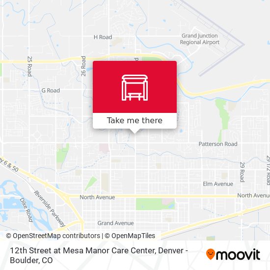 12th Street at Mesa Manor Care Center map