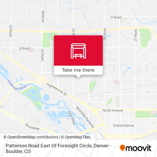 Patterson Road East Of Foresight Circle map