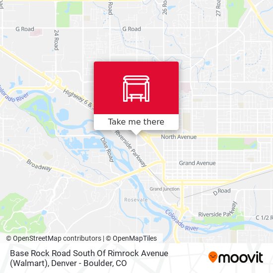 Base Rock Road South Of Rimrock Avenue (Walmart) map
