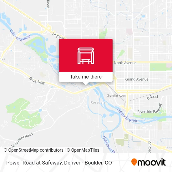 Power Road at Safeway map