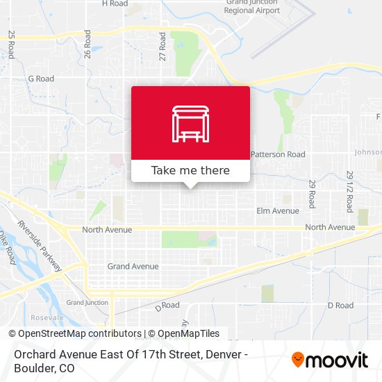Orchard Avenue East Of 17th Street map