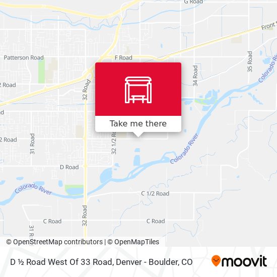 D ½ Road West Of 33 Road map