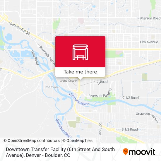 Mapa de Downtown Transfer Facility (6th Street And South Avenue)