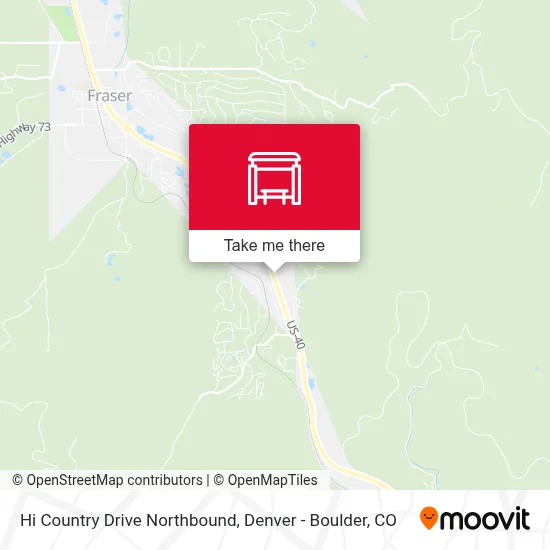 Hi Country Drive Northbound map