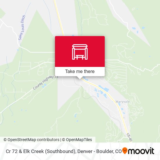 Cr 72 & Elk Creek (Southbound) map