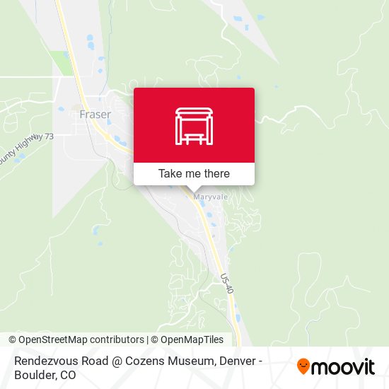 Rendezvous Road @ Cozens Museum map