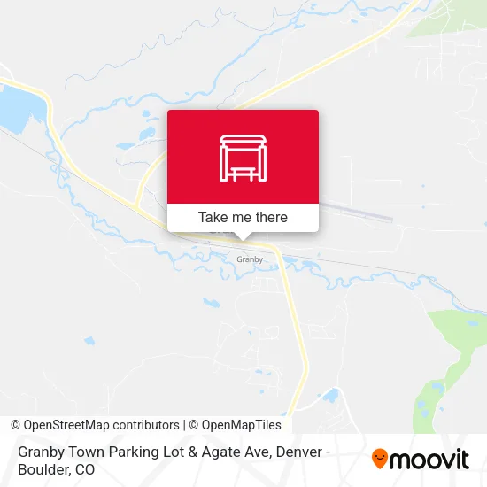 Mapa de Granby Town Parking Lot & Agate Ave
