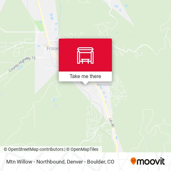 Mtn Willow - Northbound map