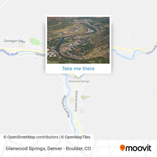 Mapa de Glenwood Springs