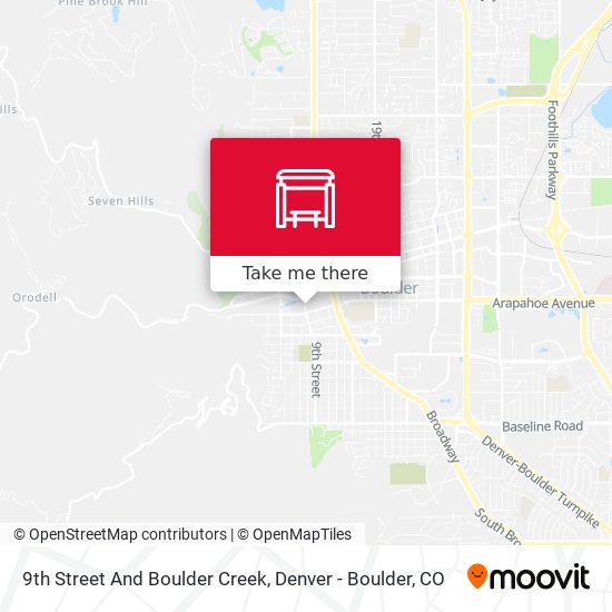 9th Street And Boulder Creek map