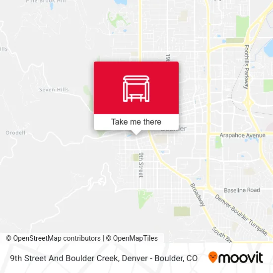 Mapa de 9th Street And Boulder Creek