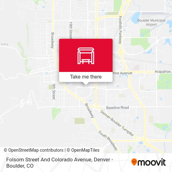 Folsom Street And Colorado Avenue map