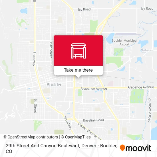29th Street And Canyon Boulevard map