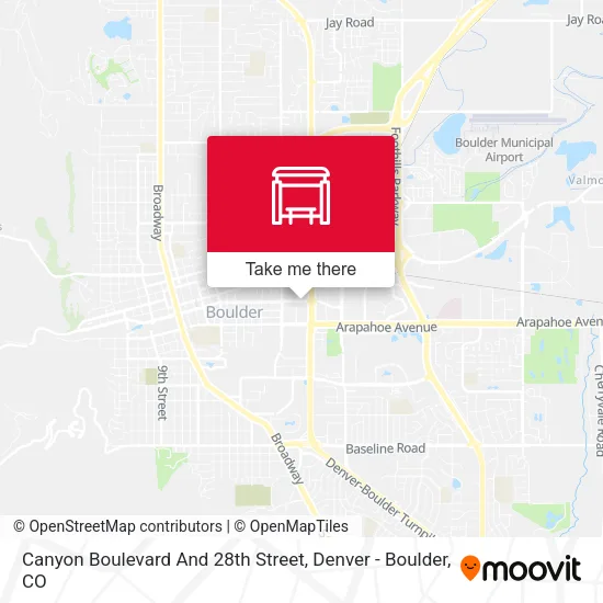 Mapa de Canyon Boulevard And 28th Street