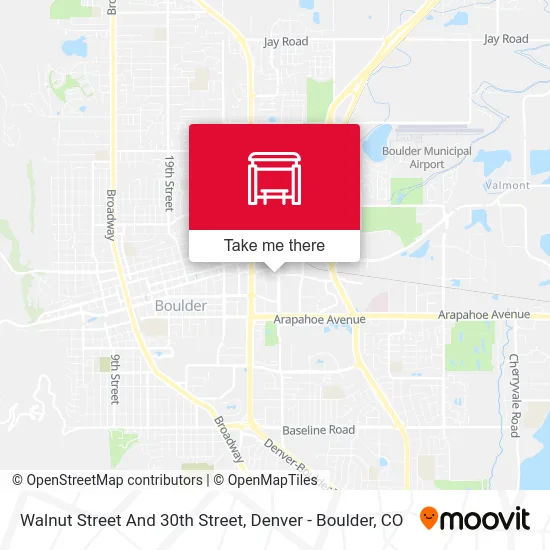 Walnut Street And 30th Street map