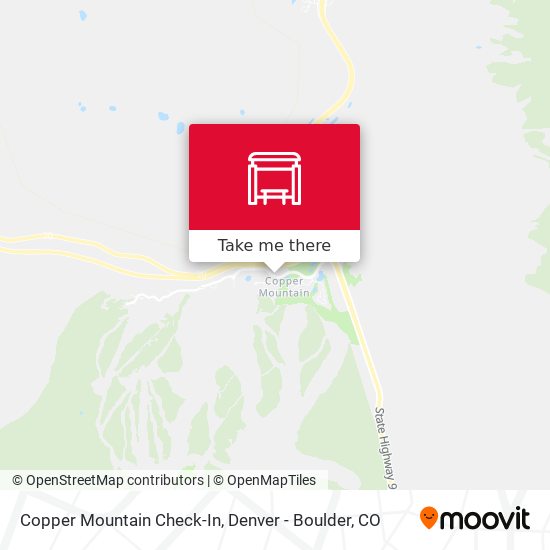 Mapa de Copper Mountain Check-In