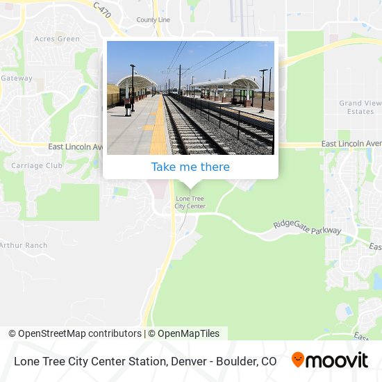 Lone Tree City Center Station map