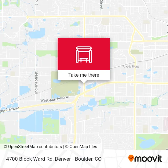 4700 Block Ward Rd map