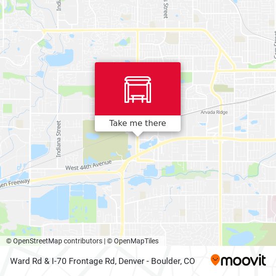 Ward Rd & I-70 Frontage Rd map