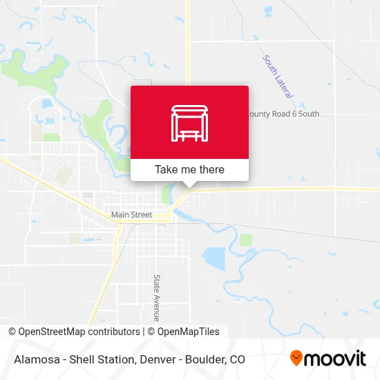 Alamosa - Shell Station map