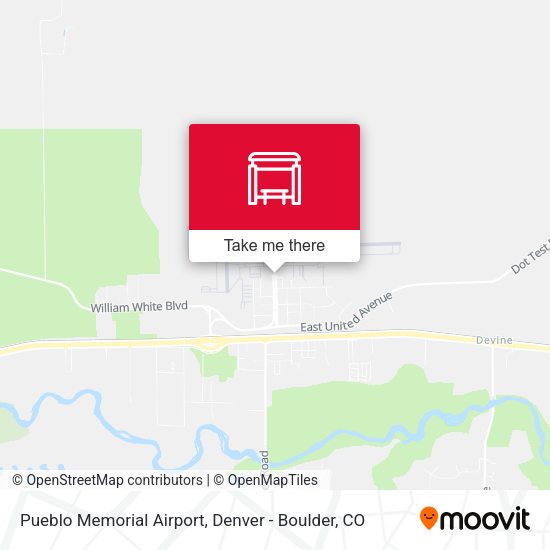 Pueblo Memorial Airport map