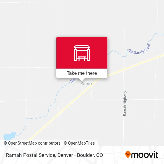 Ramah Postal Service map