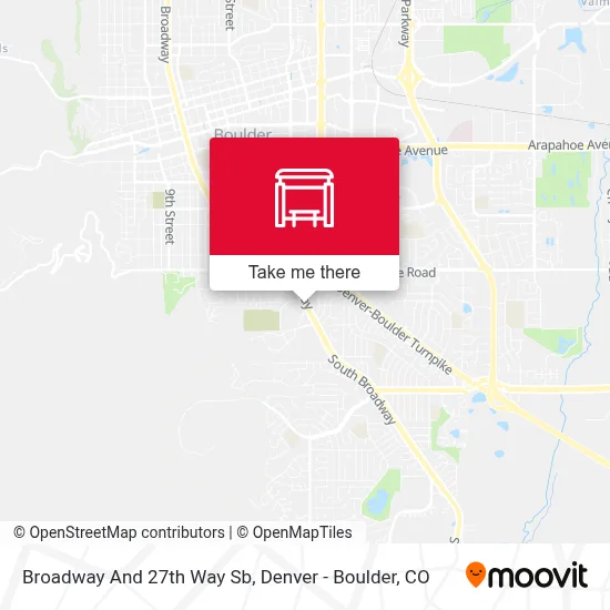 Broadway And 27th Way Sb map