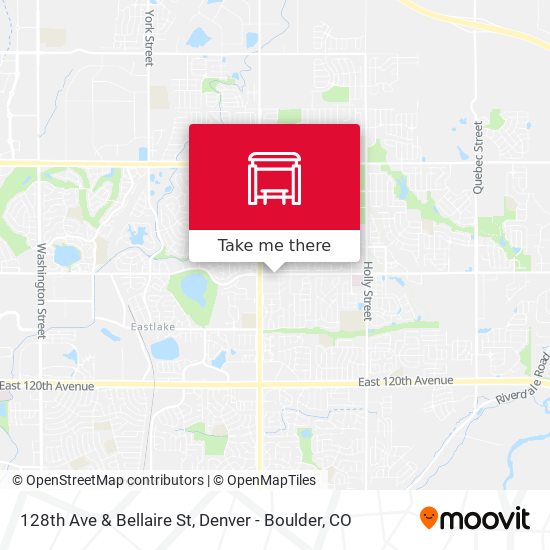 128th Ave & Bellaire St map