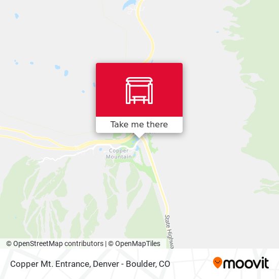 Copper Mt. Entrance map